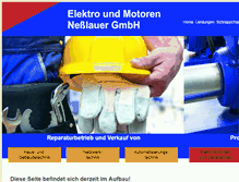 Tablet Screenshot of nesslauer-elektro.de